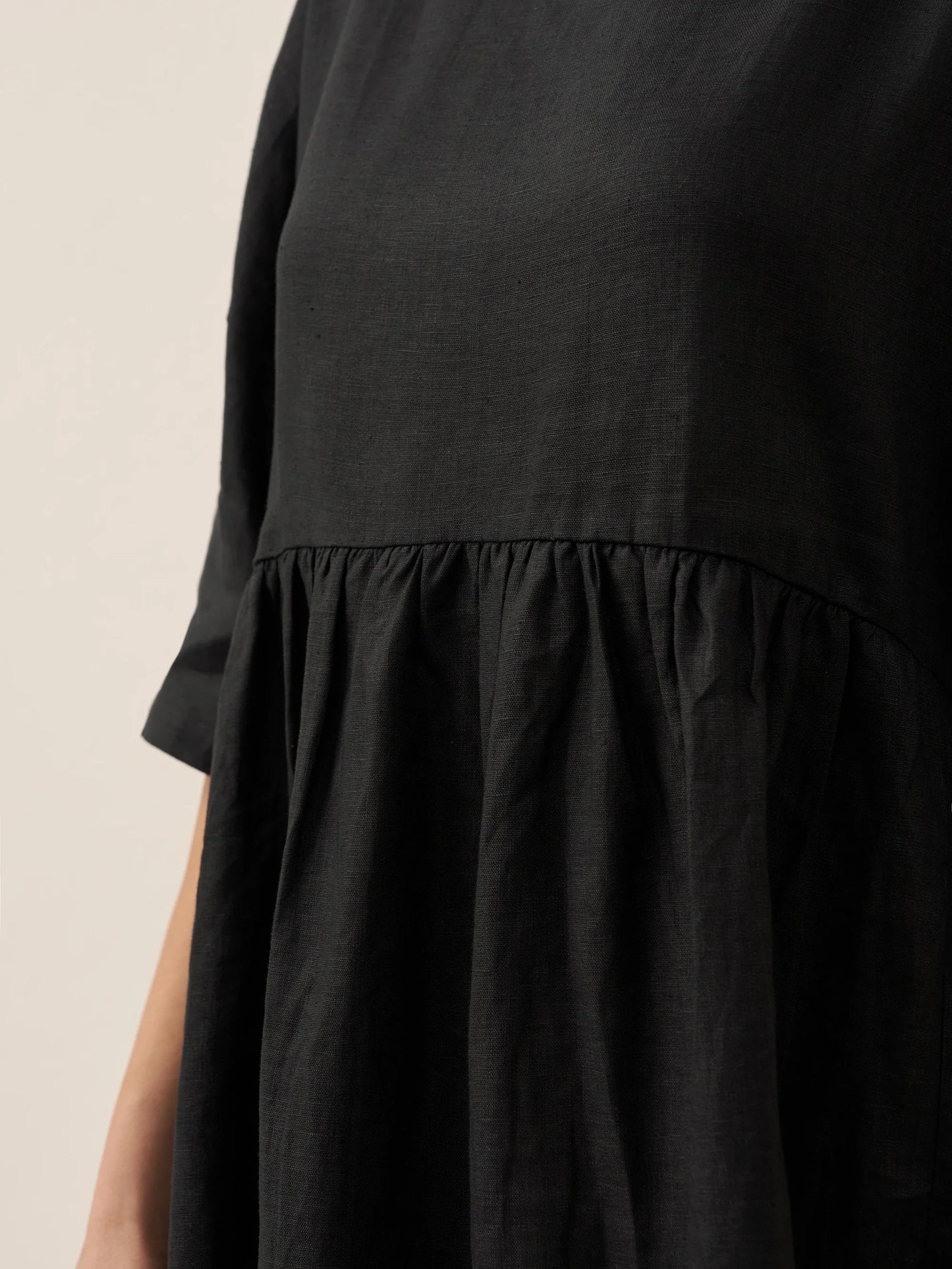 100% Linen A-Line Midi Dress VALENCIA LINTICO