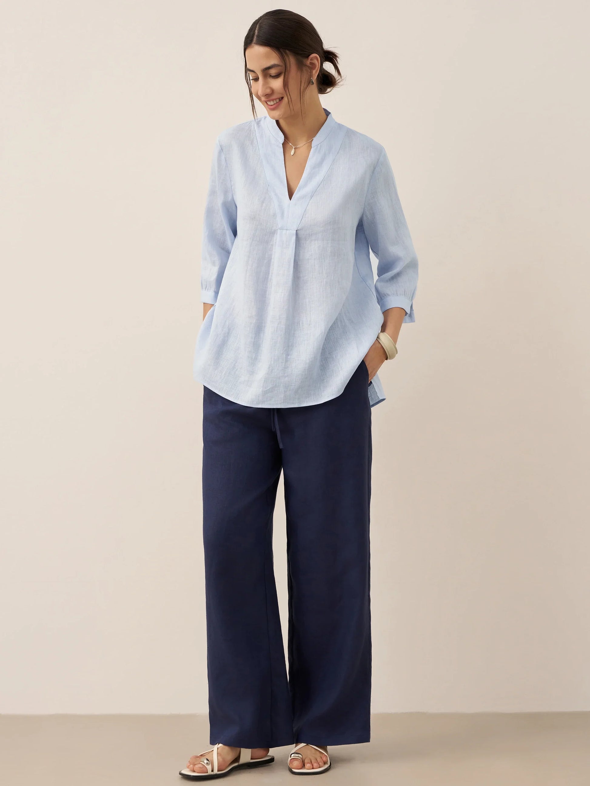 100% Linen Dress Shirt JOANNA LINTICO