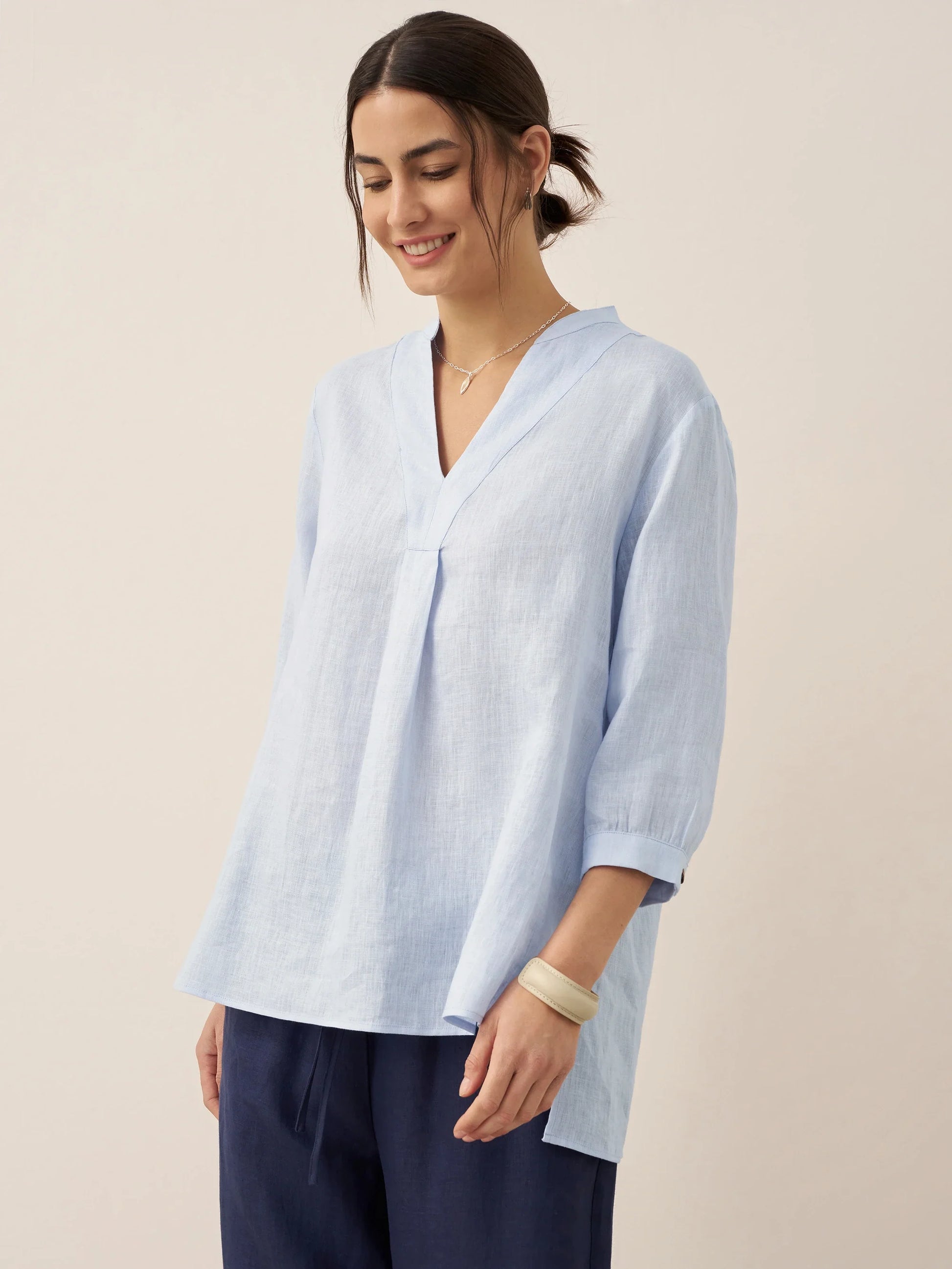 100% Linen Dress Shirt JOANNA LINTICO
