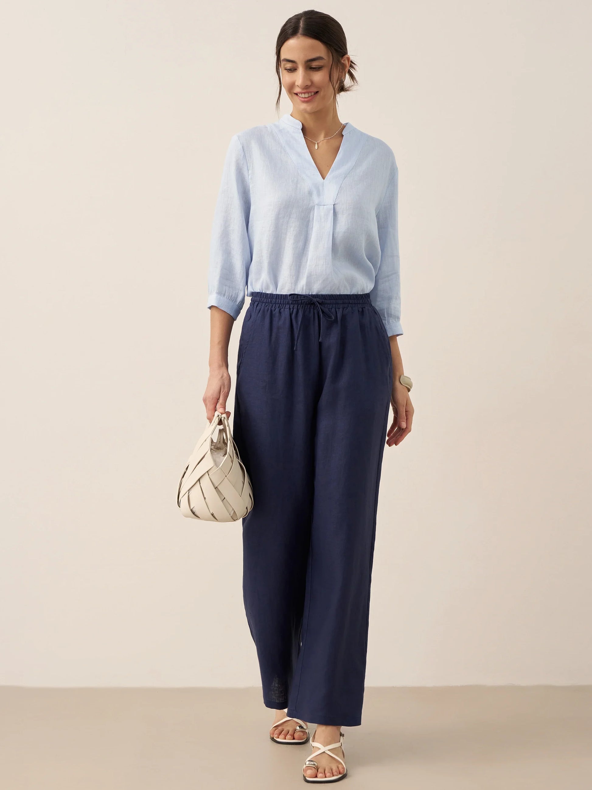 100% Linen Classic Pants LYON LINTICO
