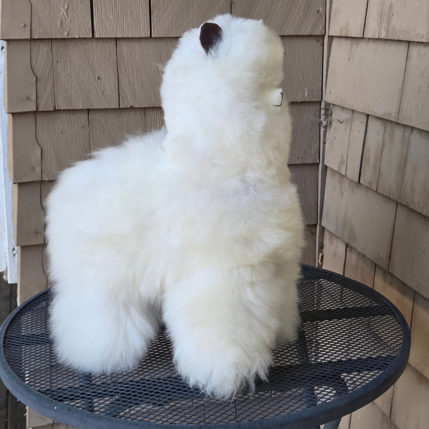 17" Standing Fur Alpaca Toy Purely Alpaca