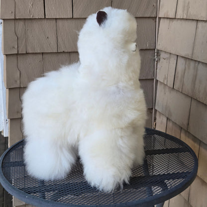 17" Standing Fur Alpaca Toy Purely Alpaca