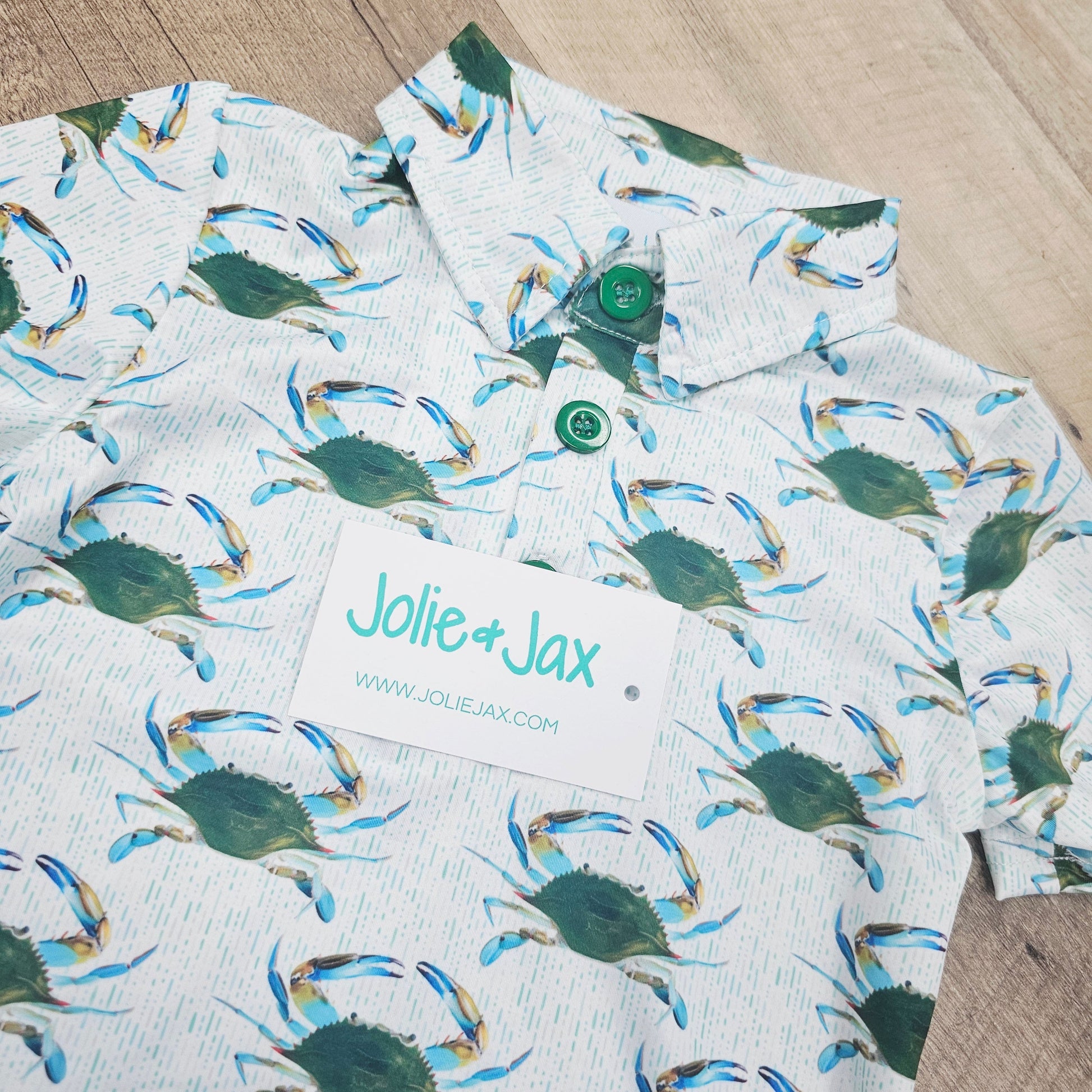 Green Crab Kids Polo Jolie & Jax Boutique