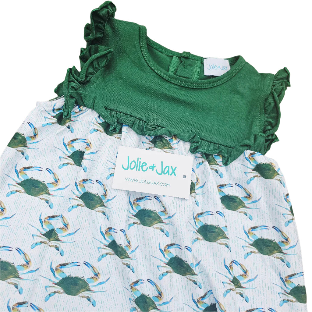 Green Crab Dress Jolie & Jax Boutique