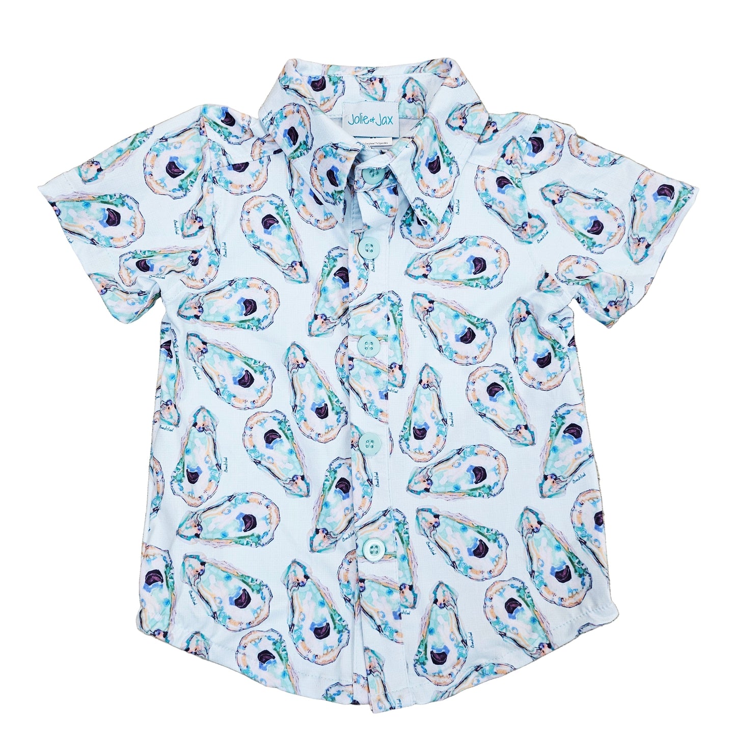 Jackson Oyster Button Down Shirt Kid's Jolie & Jax Boutique