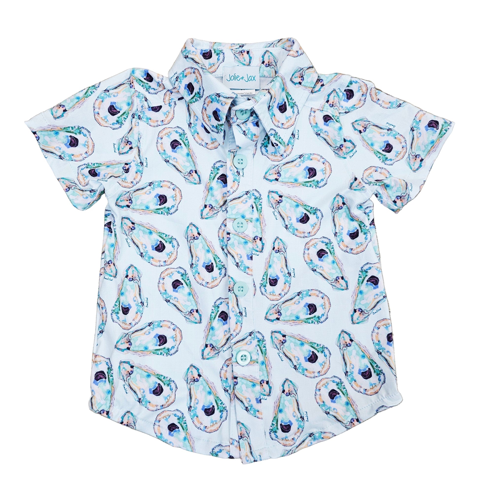 Jackson Oyster Button Down Shirt Kid's Jolie & Jax Boutique