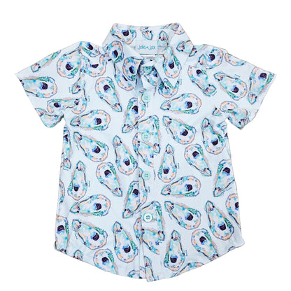 Jackson Oyster Button Down Shirt Kid's Jolie & Jax Boutique