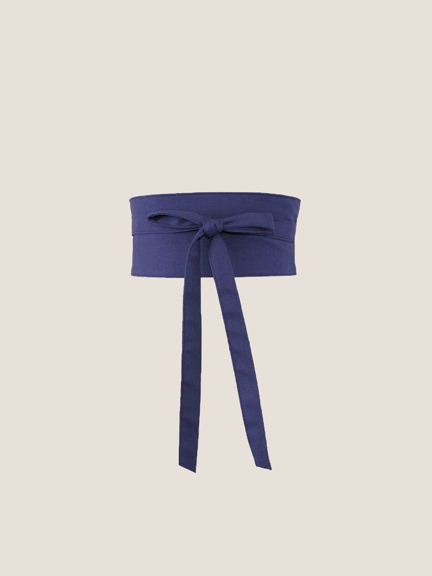 Linen Wide Tie-Front Waist Belt ZAFIRA LINTICO