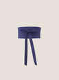 Linen Wide Tie-Front Waist Belt ZAFIRA LINTICO