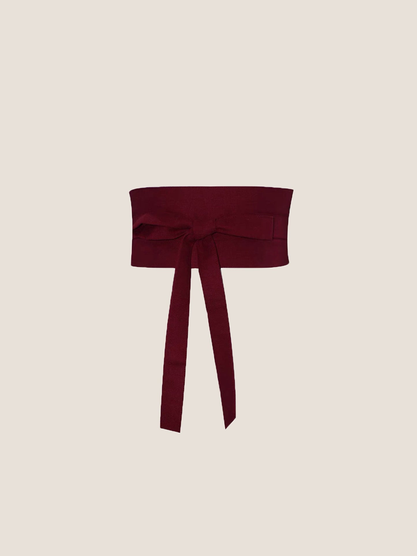 Linen Wide Tie-Front Waist Belt ZAFIRA LINTICO