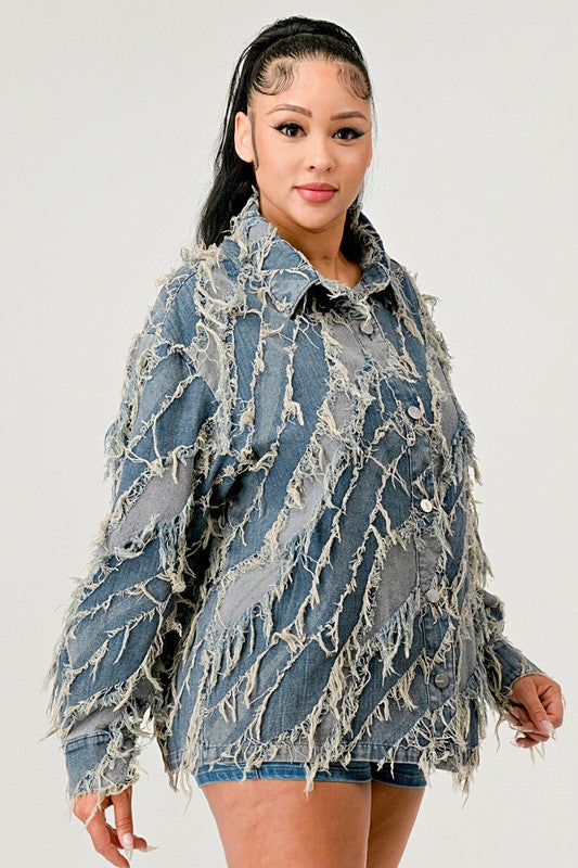 Be Creative Denim Jacket See size chart under “more details” The Fashion Celestial