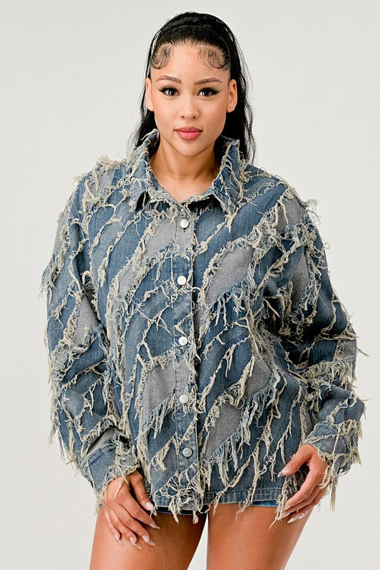 Be Creative Denim Jacket See size chart under “more details” The Fashion Celestial