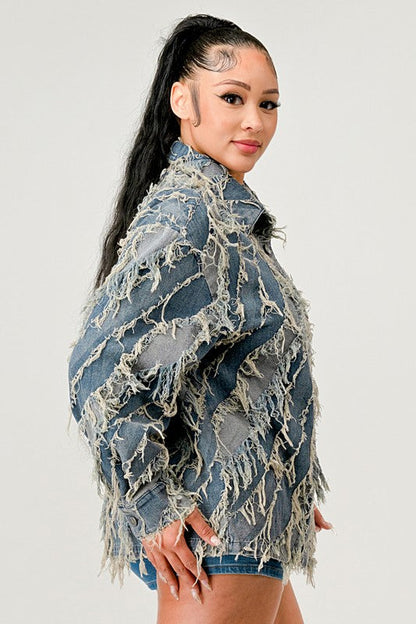 Be Creative Denim Jacket See size chart under “more details” The Fashion Celestial