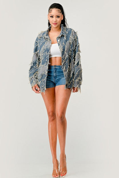 Be Creative Denim Jacket See size chart under “more details” The Fashion Celestial