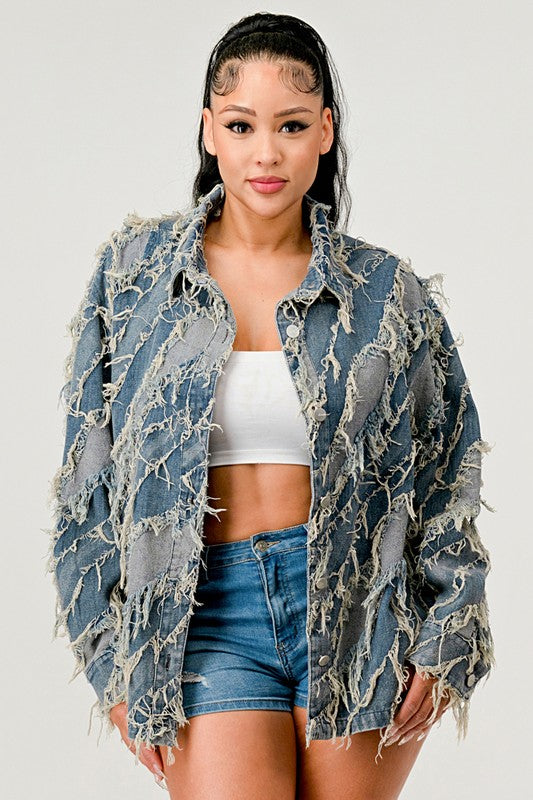 Be Creative Denim Jacket See size chart under “more details” The Fashion Celestial