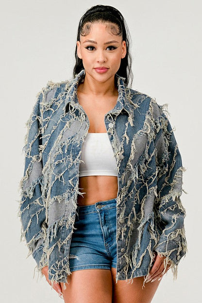 Be Creative Denim Jacket See size chart under “more details” The Fashion Celestial
