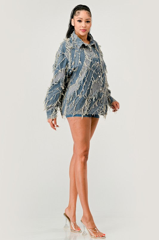 Be Creative Denim Jacket See size chart under “more details” The Fashion Celestial