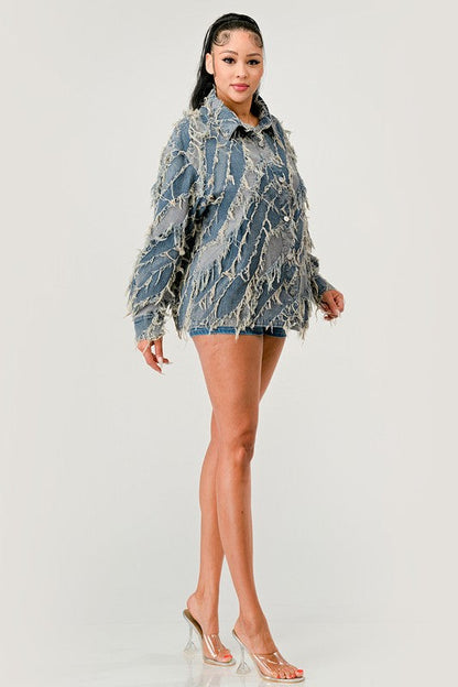 Be Creative Denim Jacket See size chart under “more details” The Fashion Celestial