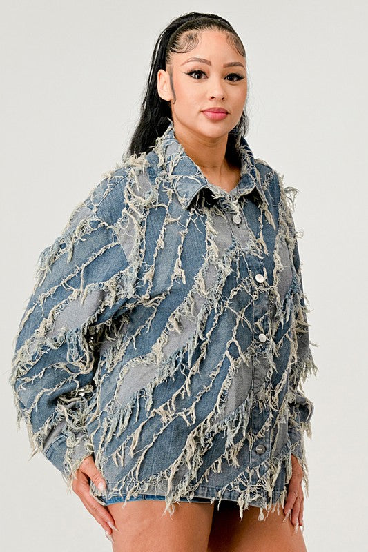 Be Creative Denim Jacket See size chart under “more details” The Fashion Celestial