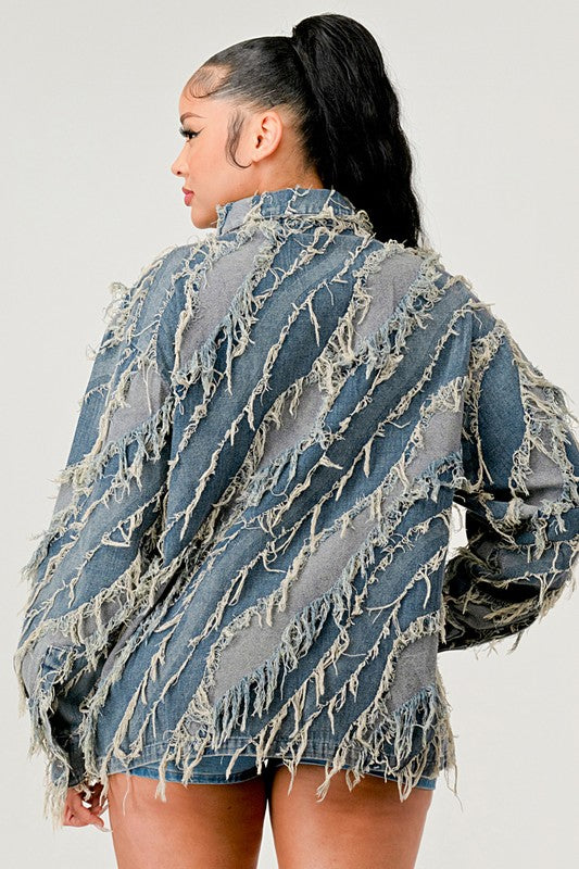 Be Creative Denim Jacket See size chart under “more details” The Fashion Celestial