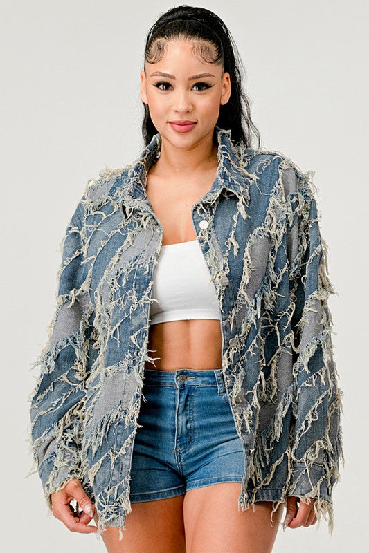 Be Creative Denim Jacket See size chart under “more details” The Fashion Celestial