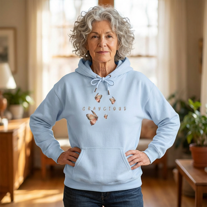 Butterfly Graphic Unisex Hoodie, Cozy Sweatshirt for Nature Lovers, Perfect Gift for Her, Birthday, Casual Wear, Spring Fashion Grayceful LLC