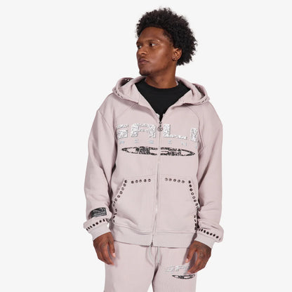 Gala Original Harpy Grommet Hoodie - Washed Cement Denim Exchange