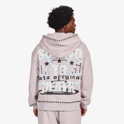 Gala Original Harpy Grommet Hoodie - Washed Cement Denim Exchange