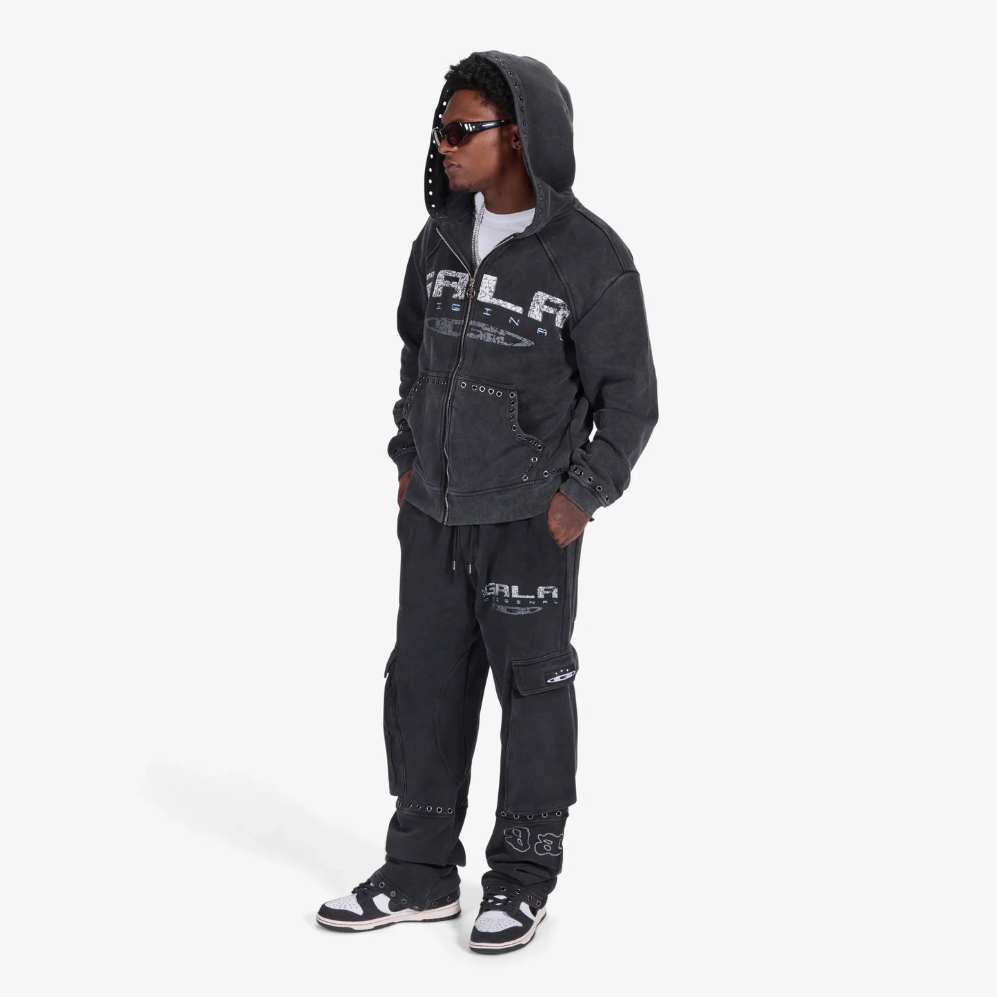 Gala Original Harpy Sweatpants - Washed Black Denim Exchange