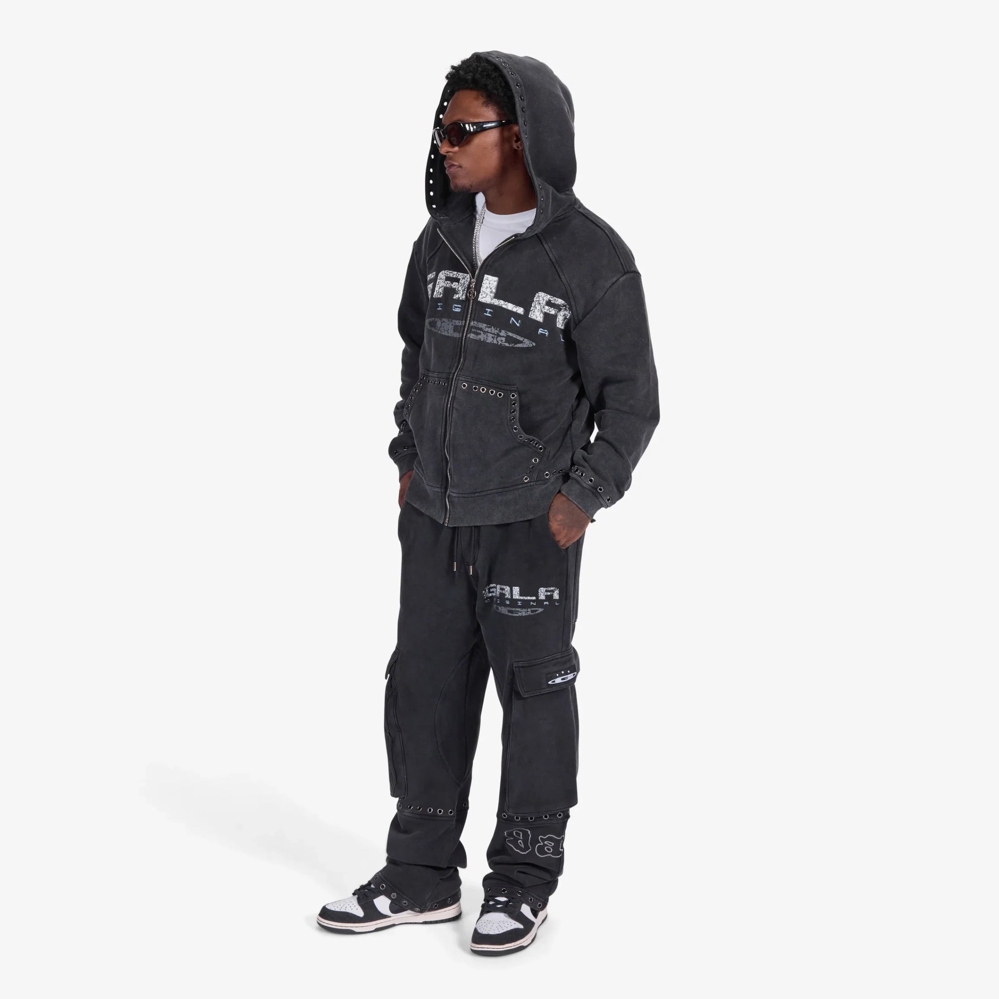 Gala Original Harpy Sweatpants - Washed Black Denim Exchange
