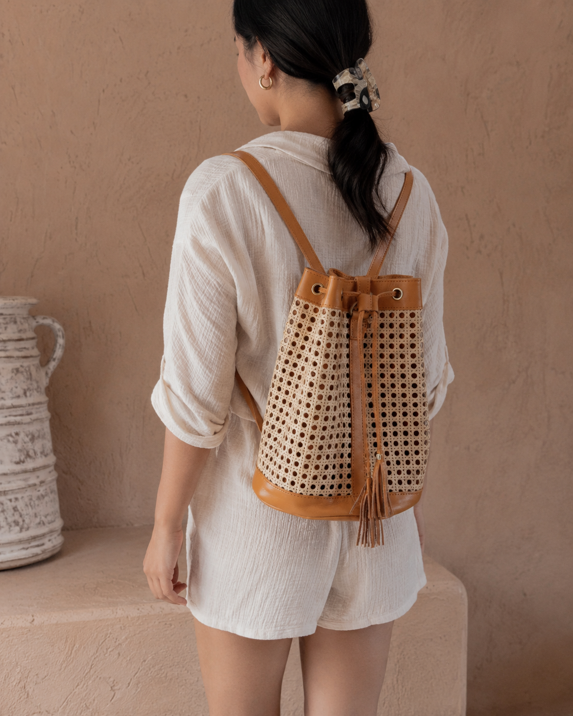 Raja Leather Backpack Village Thrive
