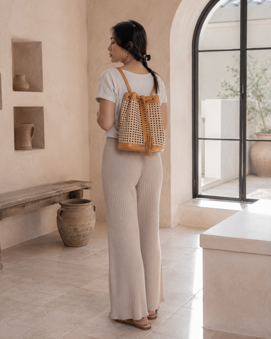 Raja Leather Backpack Village Thrive