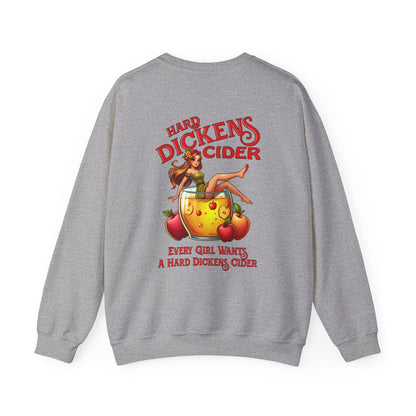 Hard Dickens Cider Front/Back Crewneck Sweatshirt The Devil's Pickle