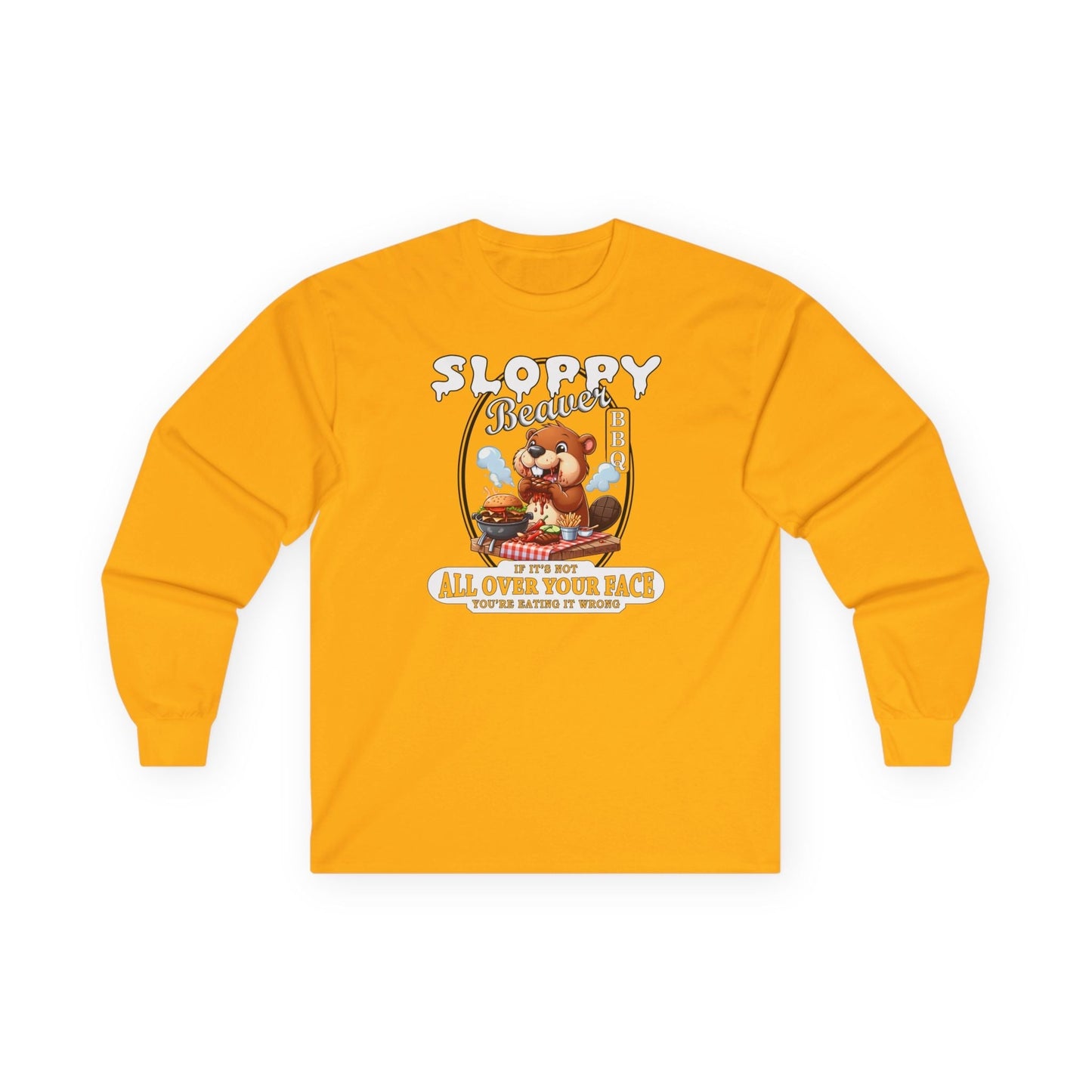 Sloppy Beaver BBQ Long Sleeve Tee The Devil's Pickle