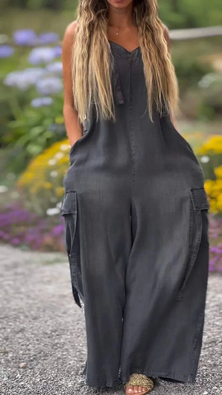 Jumpsuit Loose Comfortable Casual Pants Grayceful LLC