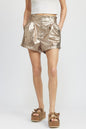 PAPERBAG METALLIC SHORTS See size chart under “more details” The Fashion Celestial