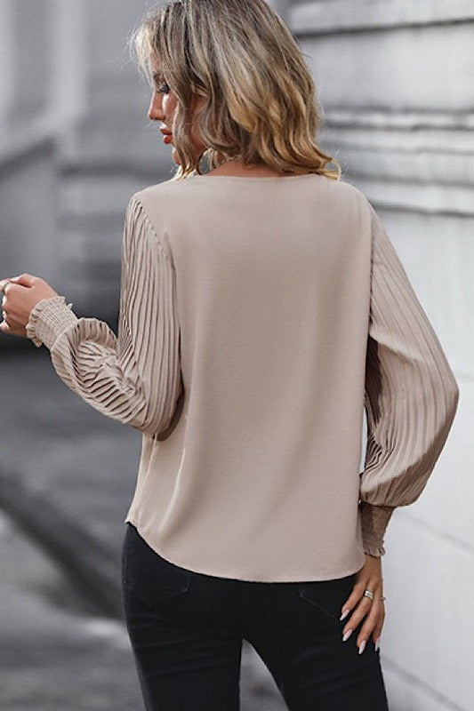 Long sleeve v neck blouse Shop Style & More | Fresh Looks, Everyday Deals & Free Shipping
