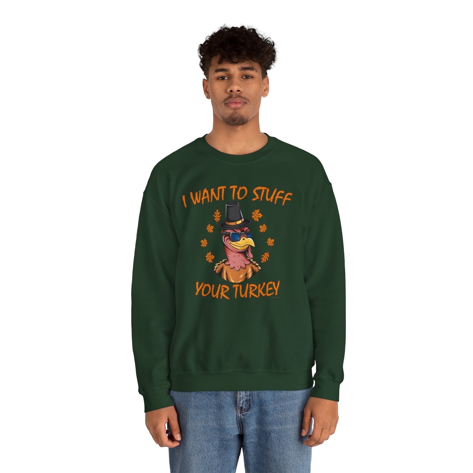 I Want To Stuff Your Turkey Crewneck Sweatshirt The Devil's Pickle