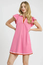 Umgee Contrast Trim Cap Sleeve Mini Dress West2East Surf