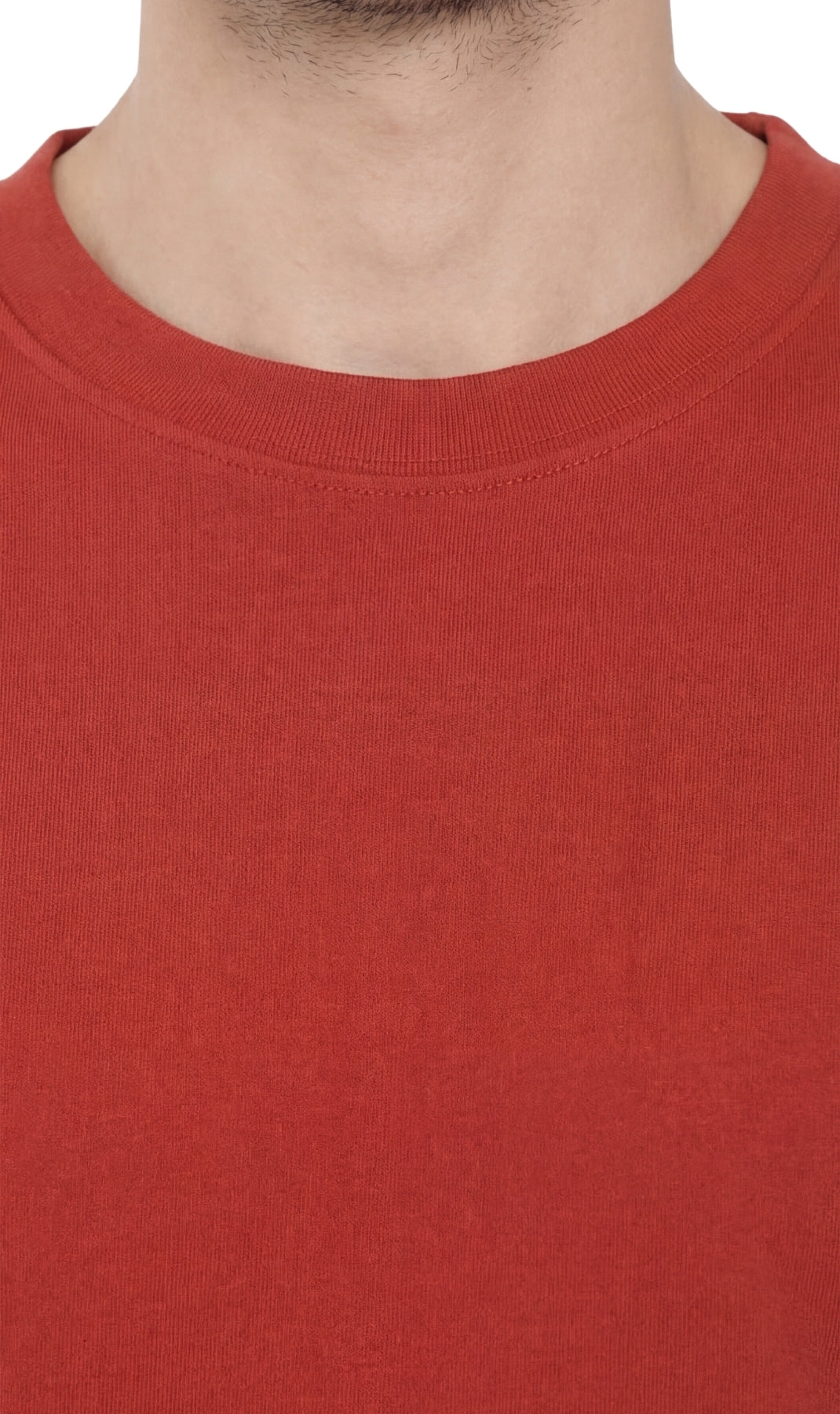 Men’s Heavyweight Crew Neck T-Shirt – Short Sleeve Solid Color Tee with Relaxed Fit
