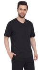 Men's Heavyweight Short Sleeve V-Neck T-Shirt – Relaxed Fit Cotton Blend with Pocket TURTLE BAY APPAREL