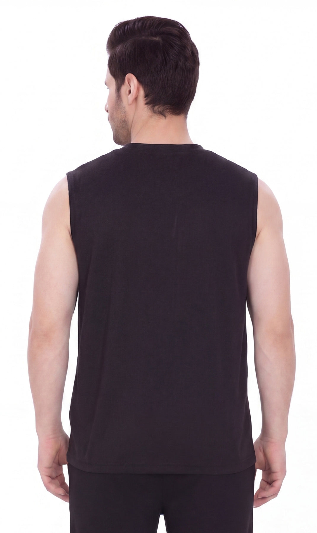 Men’s Sleeveless Crew Neck T-Shirt – Regular Fit, Heavier Cotton Blend Jersey with Chest Pocket TURTLE BAY APPAREL
