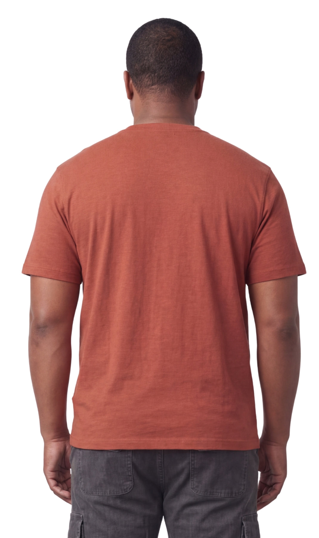 Men's Short Sleeve Henley Relaxed Fit Shirt with Pocket