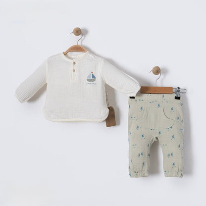 Little Sailor Muslin Set Honey and Hive