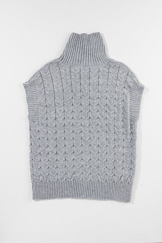 Cable Knit Turtleneck Batwing Short Sleeve Sweater Shop Style & More | Fresh Looks, Everyday Deals & Free Shipping