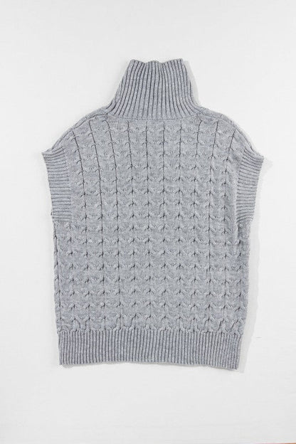 Cable Knit Turtleneck Batwing Short Sleeve Sweater Shop Style & More | Fresh Looks, Everyday Deals & Free Shipping