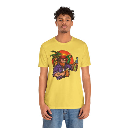 Sunset Pirate Beer T-Shirt The Devil's Pickle