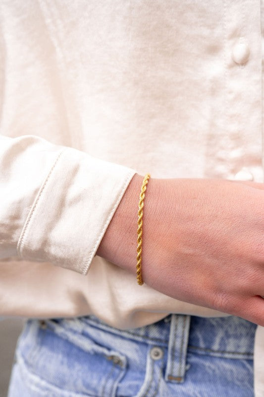 Luxe Gold Rope Bracelet Shop Style & More | Fresh Looks, Everyday Deals & Free Shipping