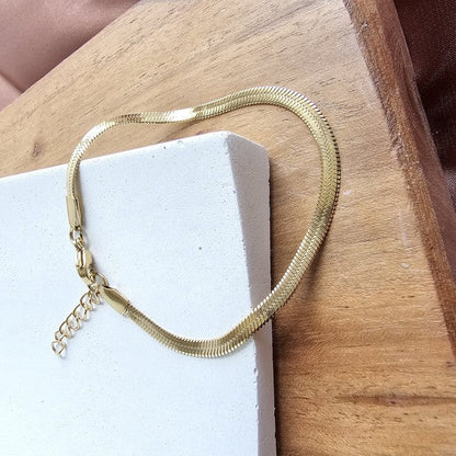 Luxe Gold Herringbone Bracelet Shop Style & More | Fresh Looks, Everyday Deals & Free Shipping