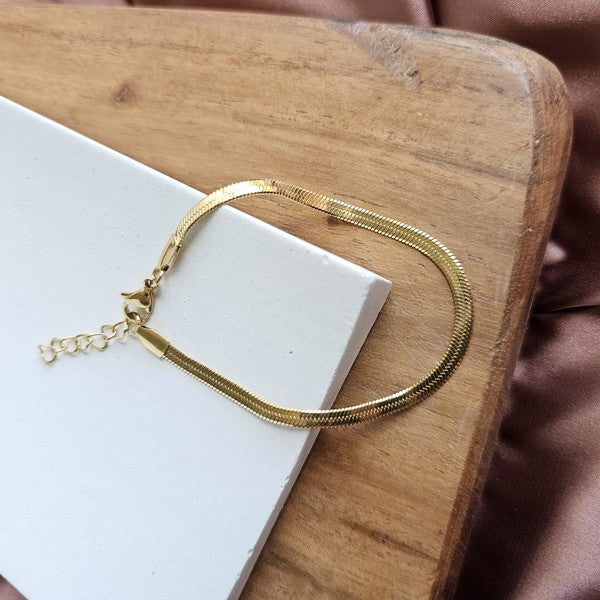 Luxe Gold Herringbone Bracelet Shop Style & More | Fresh Looks, Everyday Deals & Free Shipping